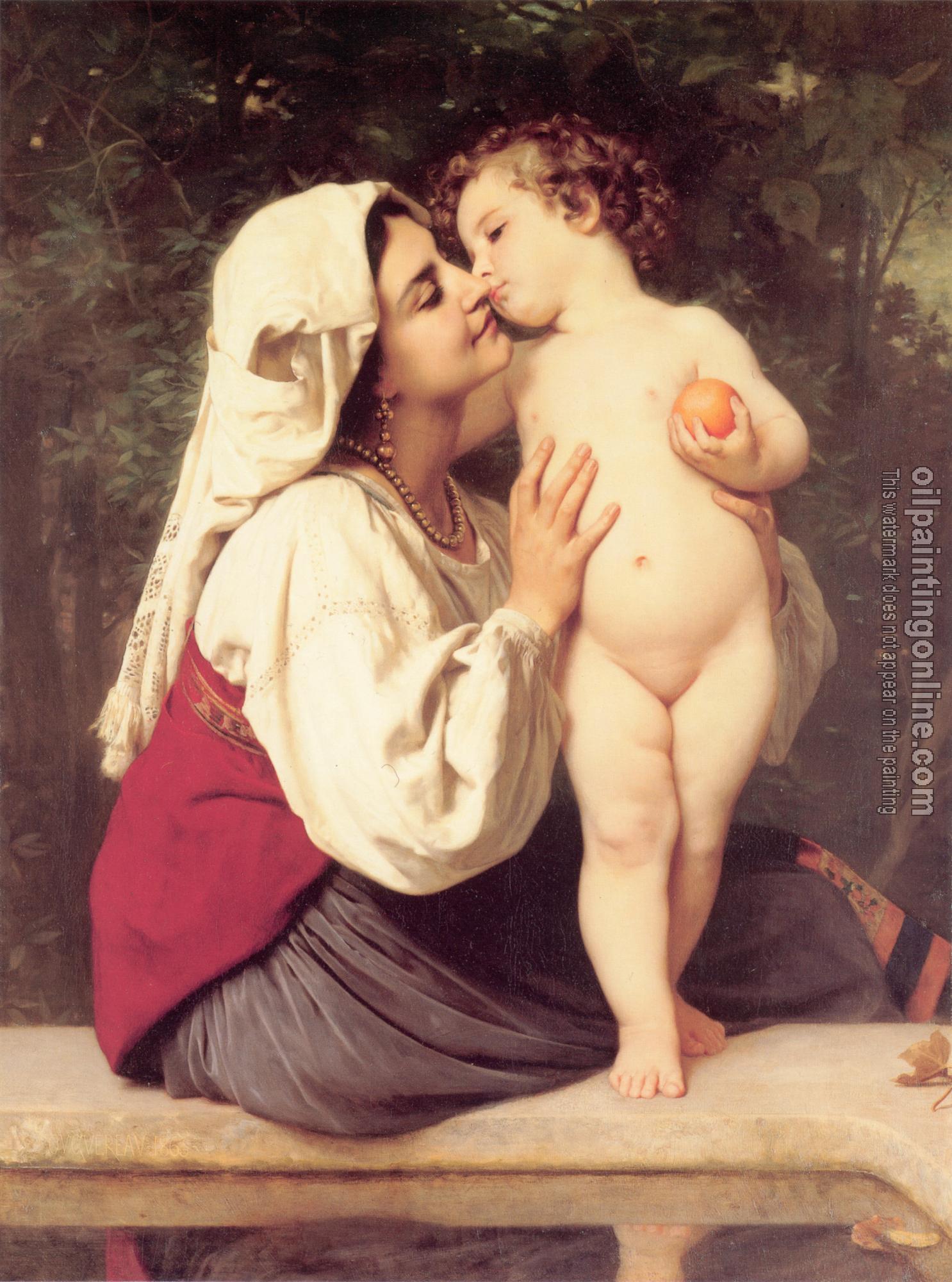 Bouguereau, William-Adolphe - Le Baiser, The Kiss